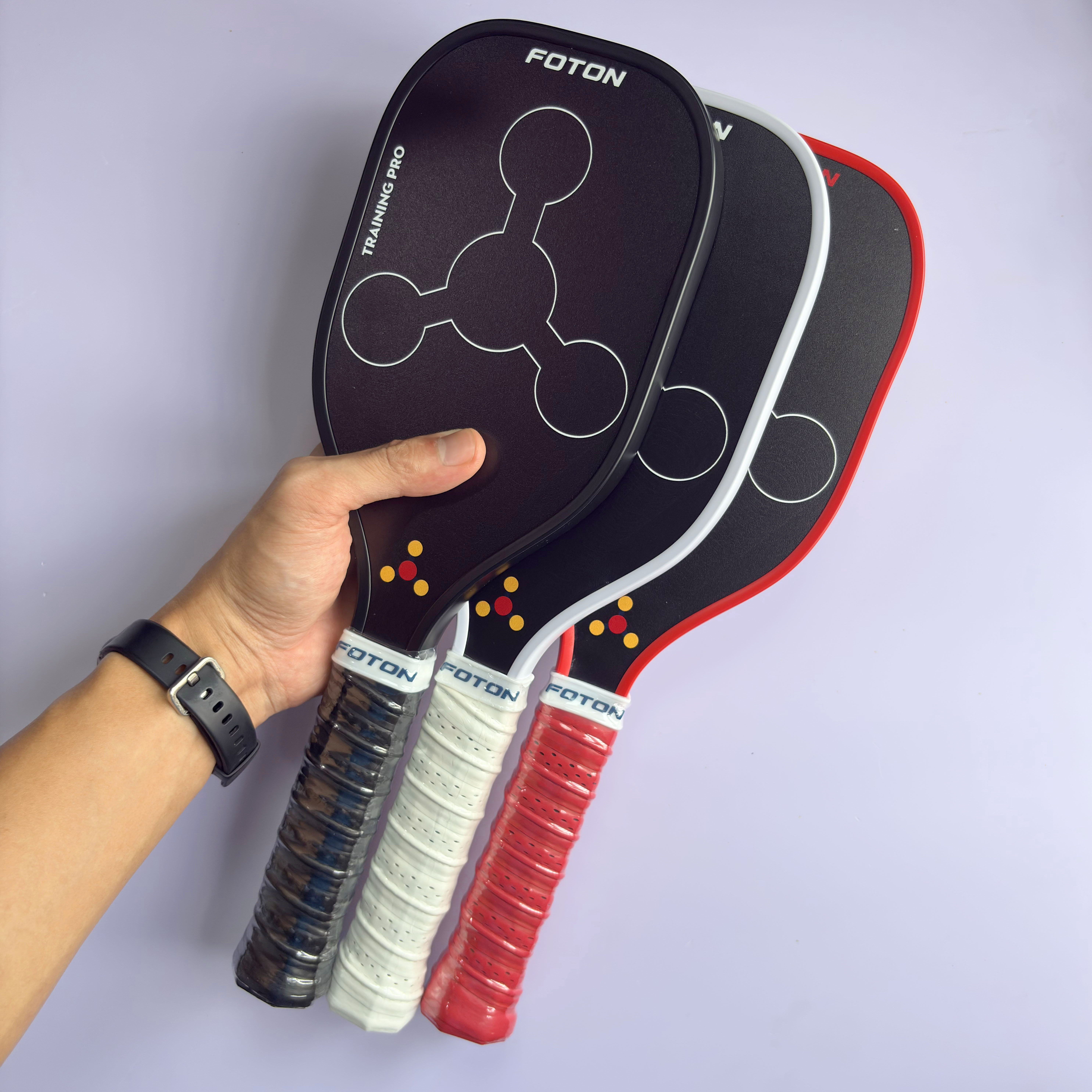 Vợt Pickleball Tập Điểm Ngọt Foton Training Pro – Fiber Glass, Lõi PP Tổ Ong, 16mm